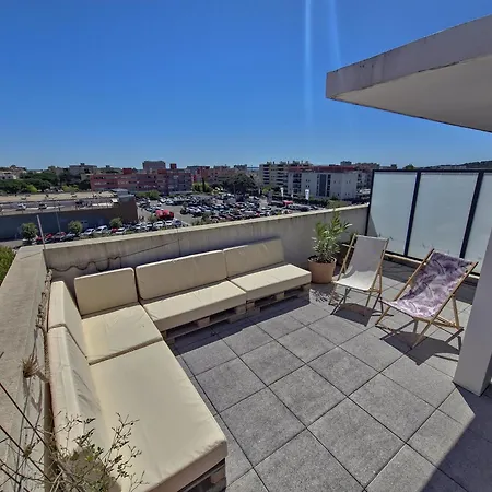 Rooftop Du Lavandou - Terrace And Pool Apartamento